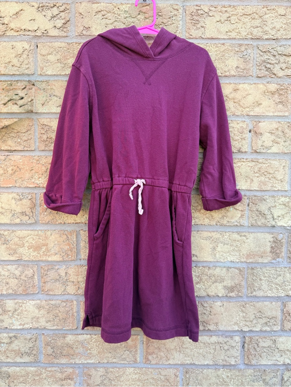 🌿4/$25 • Old Navy Hooded Drawstring Dress - Plum